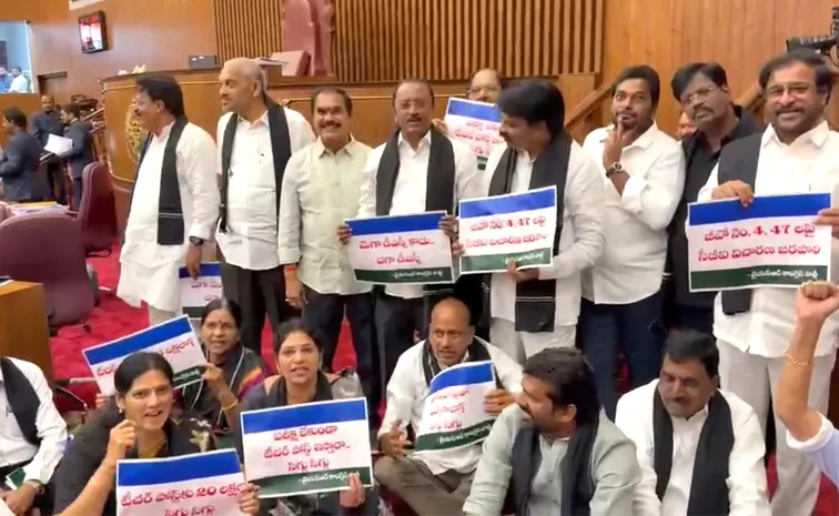 డీఎస్సీపై చర్చ జరగాల్సిందే.. వైఎస్సార్‌సీపీ ఎమ్మెల్సీల ఆందోళన