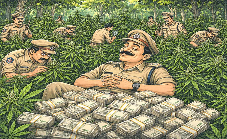 Marijuana racket under TDP leaders and Police in Andhra Pradesh