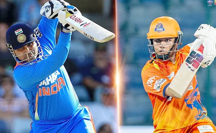 DPL 2026: Sehwag son replicates father trademark back foot punch Video