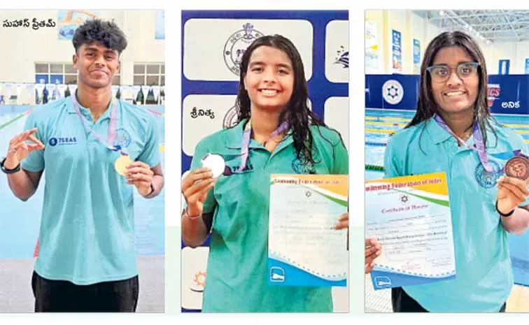 Telangana swimmers shine in National Junior Swimming Championship