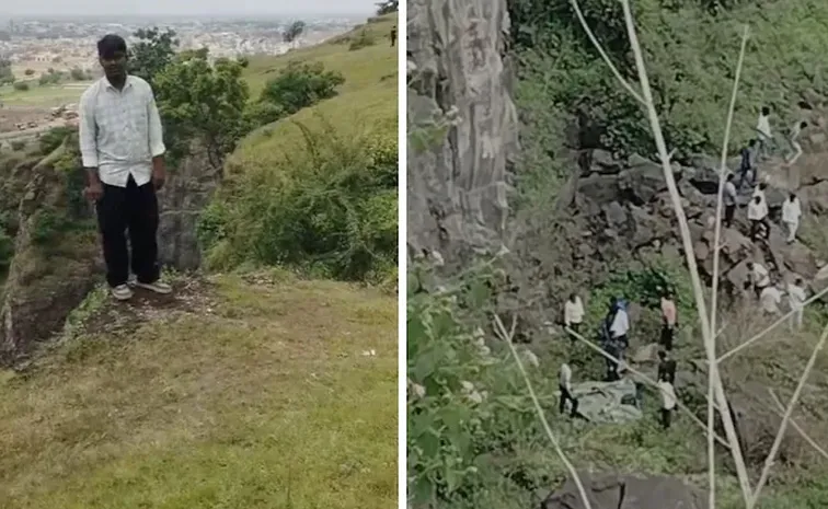 Father Tries To Pull Back Teen From Cliff Edge Both Fall Then Mother Jumps