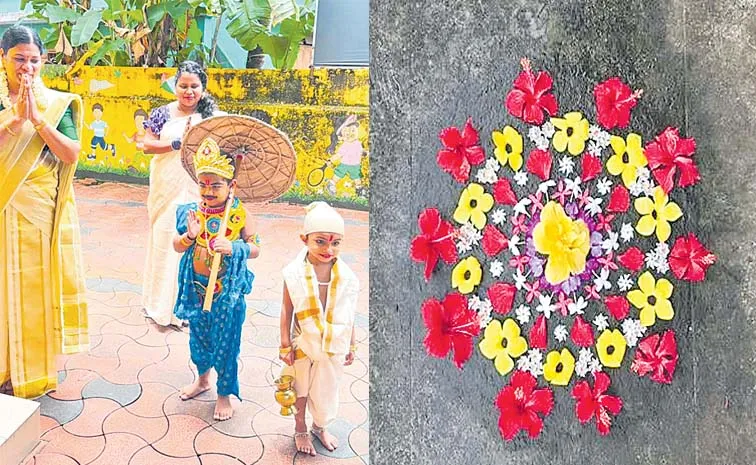 Onam Festival Kerala King Mahabali Pookalam Pulikali