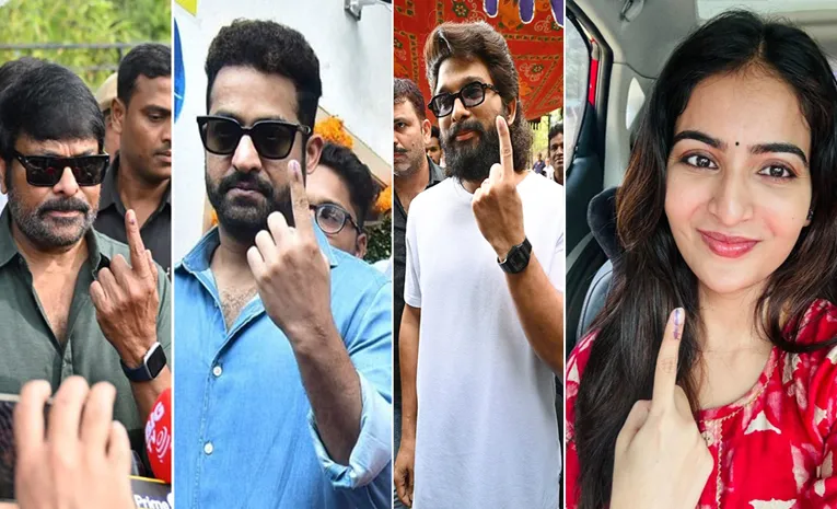 Celebrities And VIPs Vote In Hyderabad