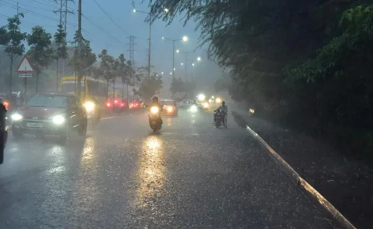 Heavy rain in Hyderabad