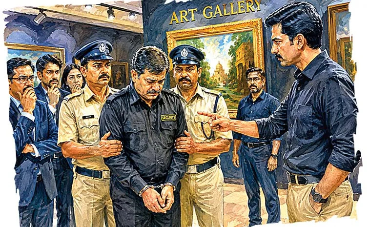 Art Gallery Painting Theft Police Mind Game Mystery Story