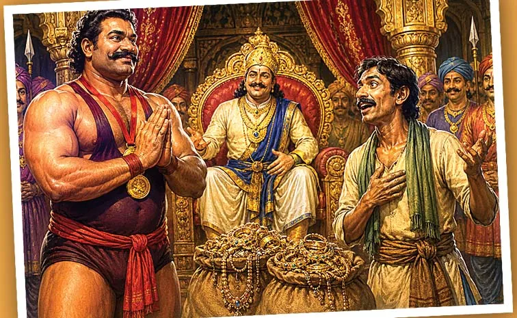 Funday Special Children's Story On Bhimaraju Jalayya Wrestler Voice Master