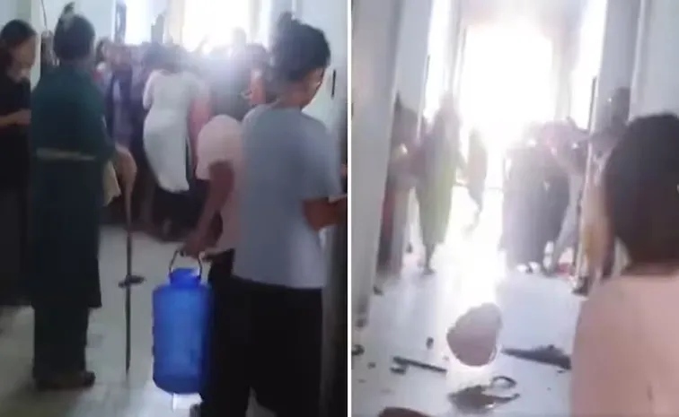 Sticks, slippers, buckets fly as Northeast students, locals clash at Andhra college