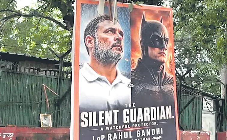 Rahul Gandhi Turns Real-Life Batman In Delhi Posters
