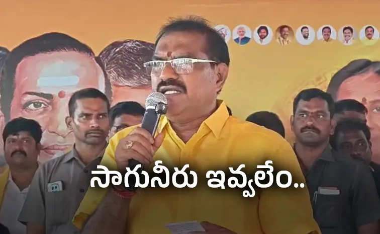 No Irrigation Water For Farmers AP Minister Nimmala Says