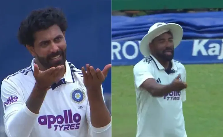 Jadeja-Argument-With-Siraj After Drops Pasindu Catch-Viral-2nd Test