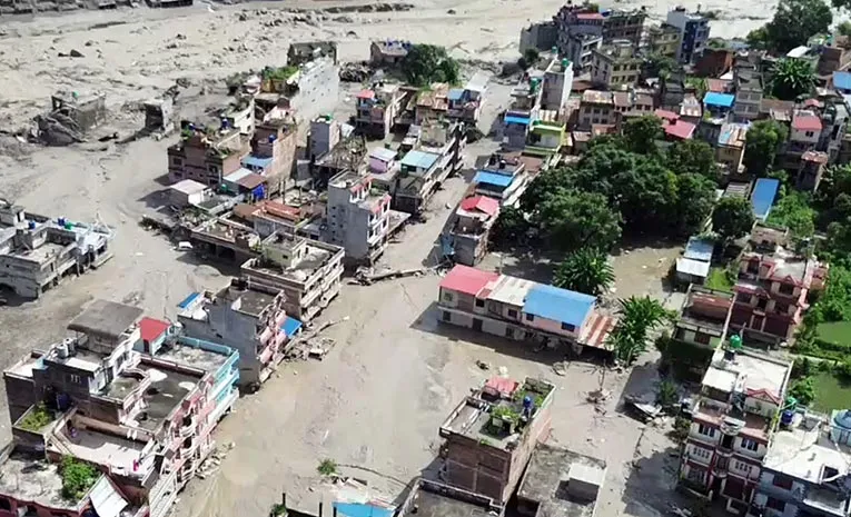 Nepal Floods Aerial Views Reveal