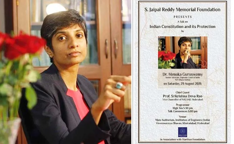 Justice Maneka Guruswamy Constitution Protection Speech Hyderabad