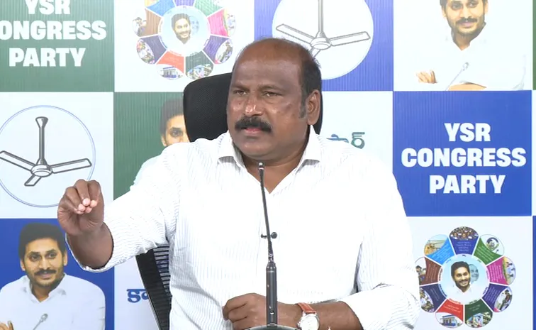 YSRCP Leader TJR Sudhakar Babu Slams Chandrababu 