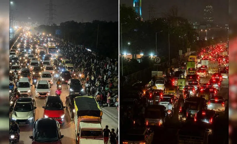 Raksha Bandhan Rush Triggers Massive Traffic Snarl on Delhi Meerut Expressway