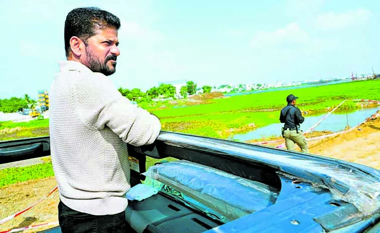 Revanth Reddy made a surprise inspection of the pond works