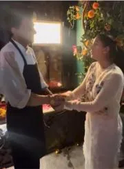 Radhika Merchant ties jalebi-shaped Rakhi to chef Vikas Khanna Goes Viral