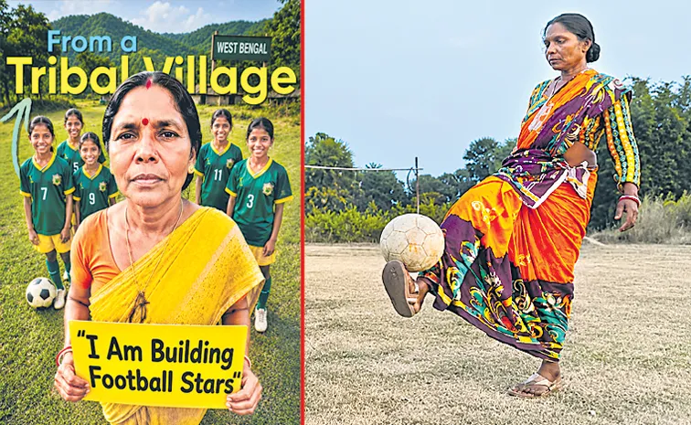 Bharati Mudi has been training tribal girls in football