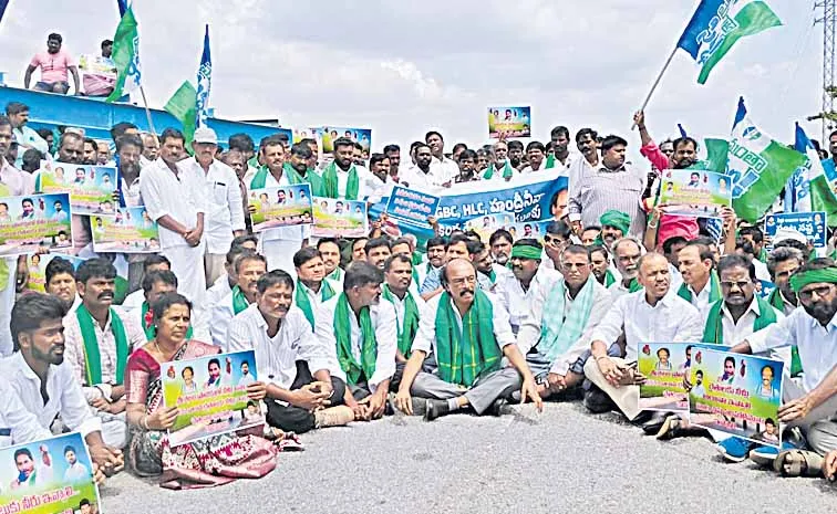 సాగునీరు ఇచ్చేవరకు ఉద్యమం