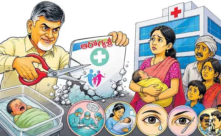 Chandrababu Naidu government steps towards shutdown Arogyasri