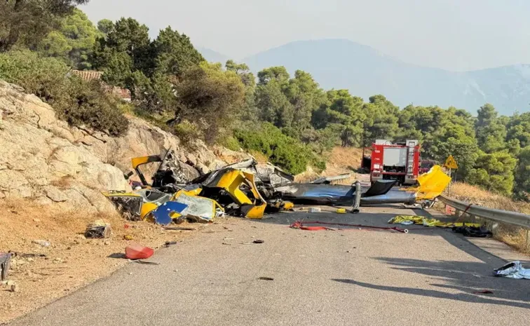 Two die after helicopters collide mid-air in Greece