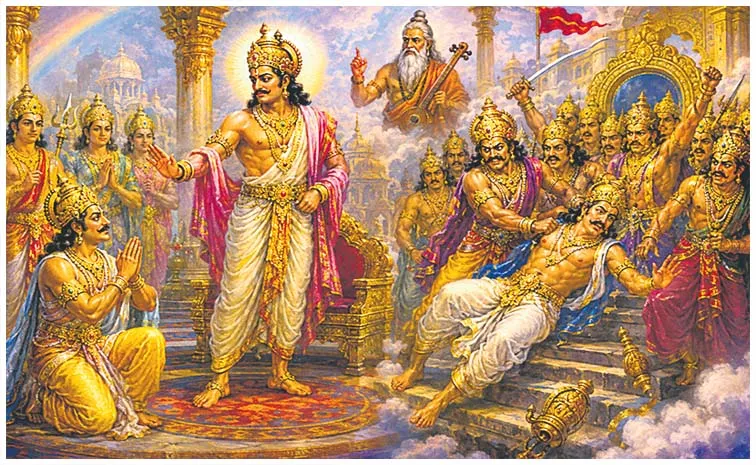 Raji Maharaja Indra Narada Hindu Mythology Shiva Temple