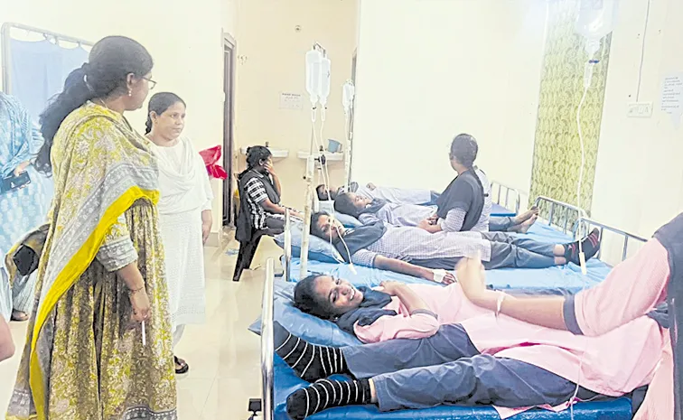 62 students of private college hostel taken ill in East Godavari