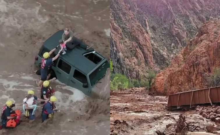 20 Missing In US Grand Canyon Flash Floods Video Viral