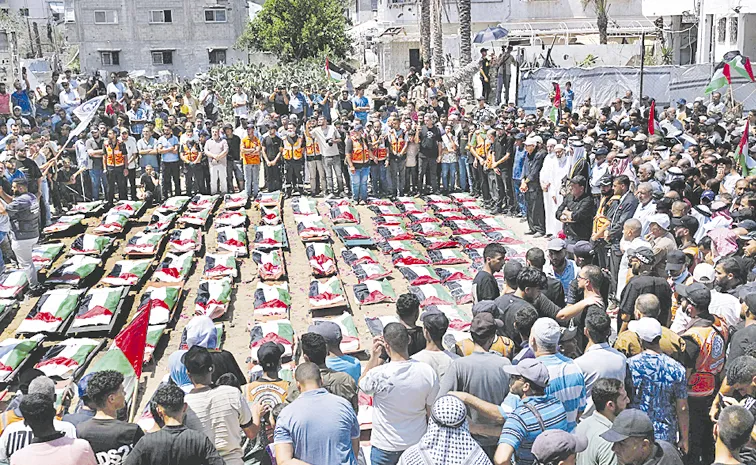 Gaza holds mass funeral for 112 victims recovered after three years