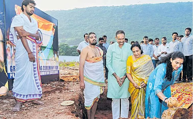 Lokesh to perform ground pooja ceremony for PV Sindhu Badminton Academy again today