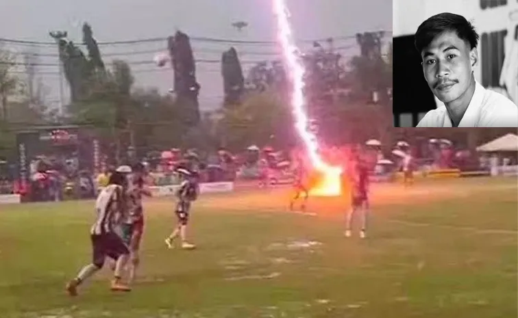 Thunderstrom-Lightning-Live-Football-Match-Player-Demise-Thailand