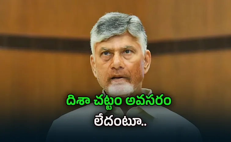 Chandrababu Cabinet Decides To Repeal Disha Act