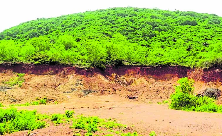 Indiscriminate hill excavations without permission