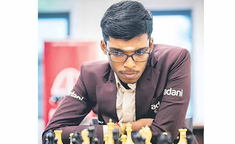 Praggnanandhaa at the top
