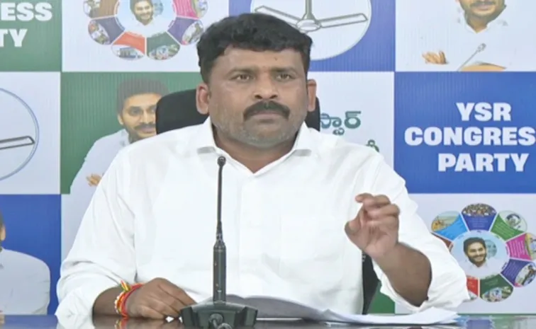 YSRCP Spokes Person Karumuri Venkat Reddy Slams Chandrababu Sarkar