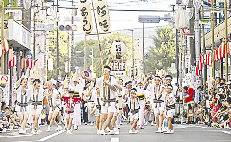 Japan Tokushima City Bustles Ahead of Historic Awa Odori Festival