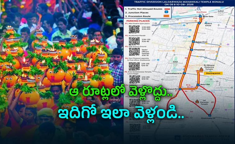 Hyderabad Bonalu: Traffic Restrictions And Diversions