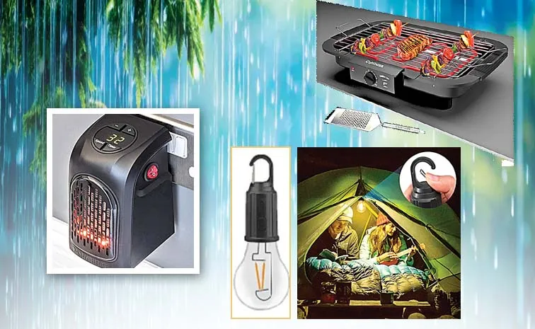 Monsoon Gadgets Mini Heater Rechargeable Bulb Electric Bbq Grill