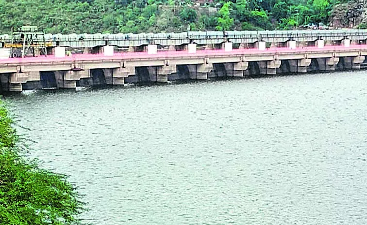 Heavy floods hit Srisailam