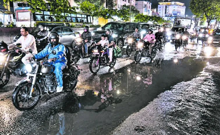 Moderate rains in Telangana for two days