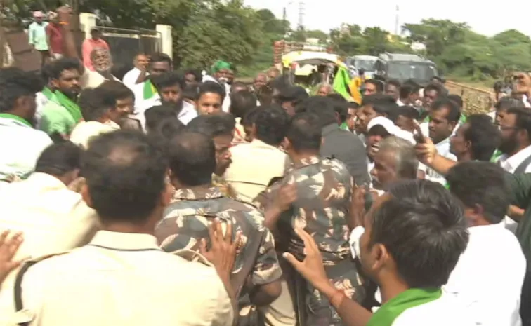 Nandyal Police Block YSRCP Leaders At Velugodu