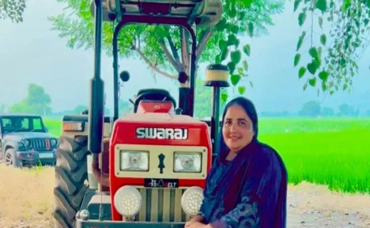 Mandeep Kaur Khair just half an acre at Moga district but she farms 40 acres3