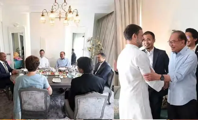 Malaysia PM Meets Rahul Gandhi For Breakfast