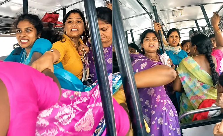 ఆర్టీసీ బస్సులో మహిళల గొడవ.. వీడియో వైరల్‌