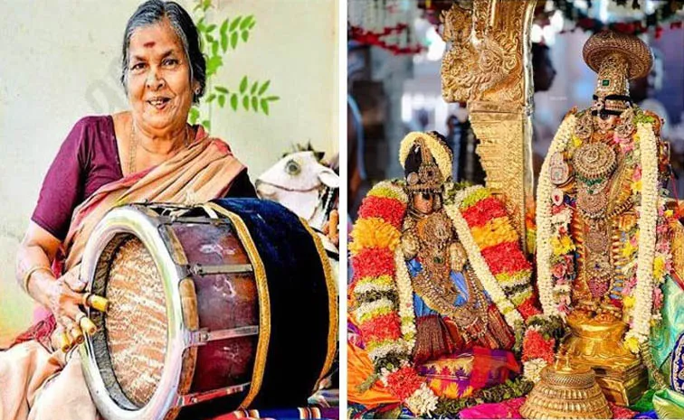  Pathiyoor Kamalam 1st female thakil artist of the Travancore Devaswom Board