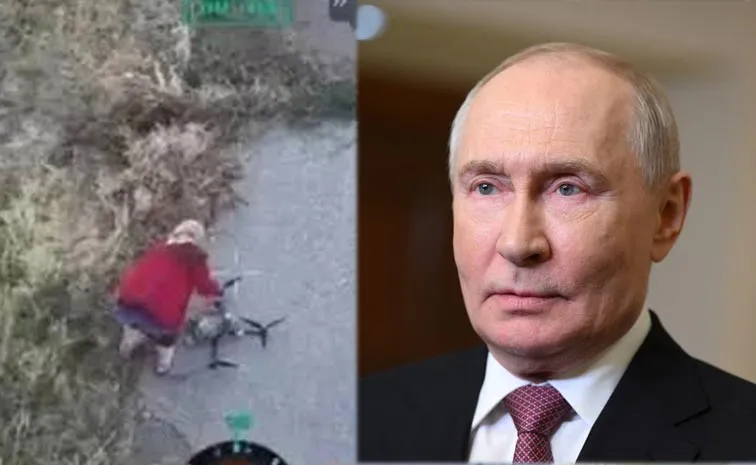 Ukrainian Grandmother Disables Russian Drone Video Goes Viral1