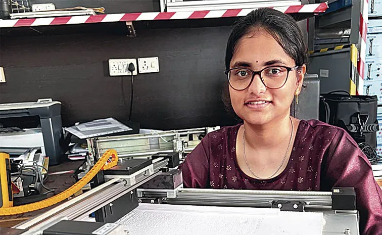AP Students Innovation Helps Visually Impaired Write RUDHRA Braille printer1
