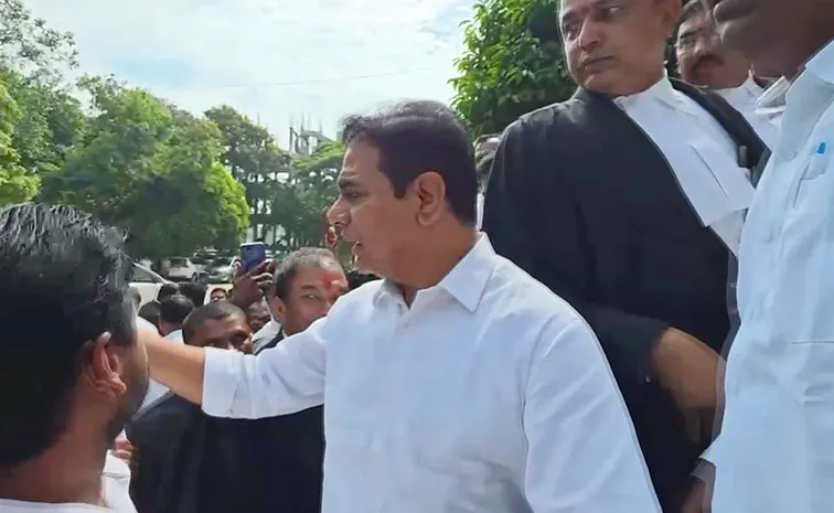 నాంపల్లి ఏసీబీ కోర్టుకు కేటీఆర్