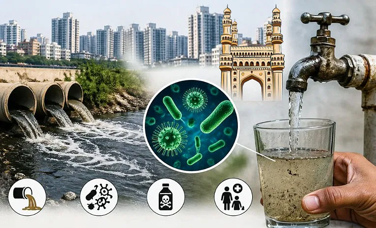 special story on dangereous nitrate and fluoride in Hyderabad water 