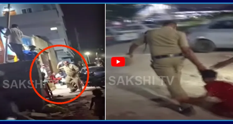 హైదరాబాద్ లో దారుణం.. జుట్టు పట్టుకుని మహిళను ఈడ్చుకెళ్లిన రైల్వే పోలీస్