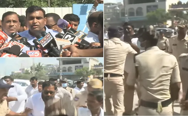 జన్వాడలో తీవ్ర ఉద్రిక్తత.. 